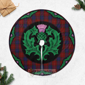 MacEdward (McEdward) Tartan Christmas Tree Skirt Scottish Thistle Style Casual Tree Skirts - Tartan Vibes Clothing