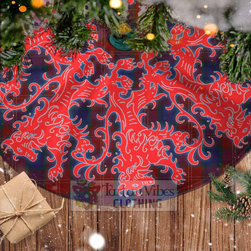 Tartan Vibes Clothing MacEdward (McEdward) Tartan Christmas Tree Skirt Lion Rampant Style