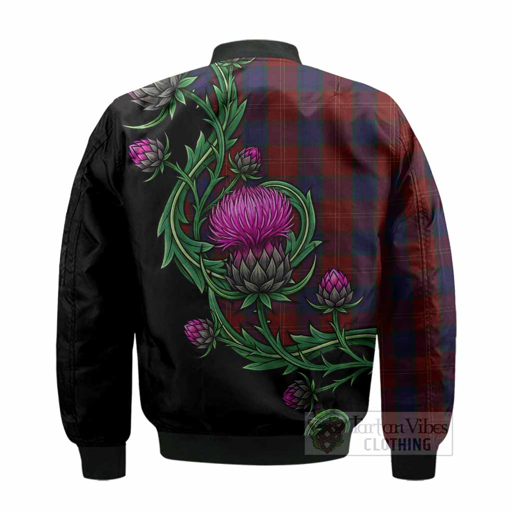 MacEdward (McEdward) Tartan Bomber Jacket Resilient Scottish Thistle - Tartan Vibes Clothing