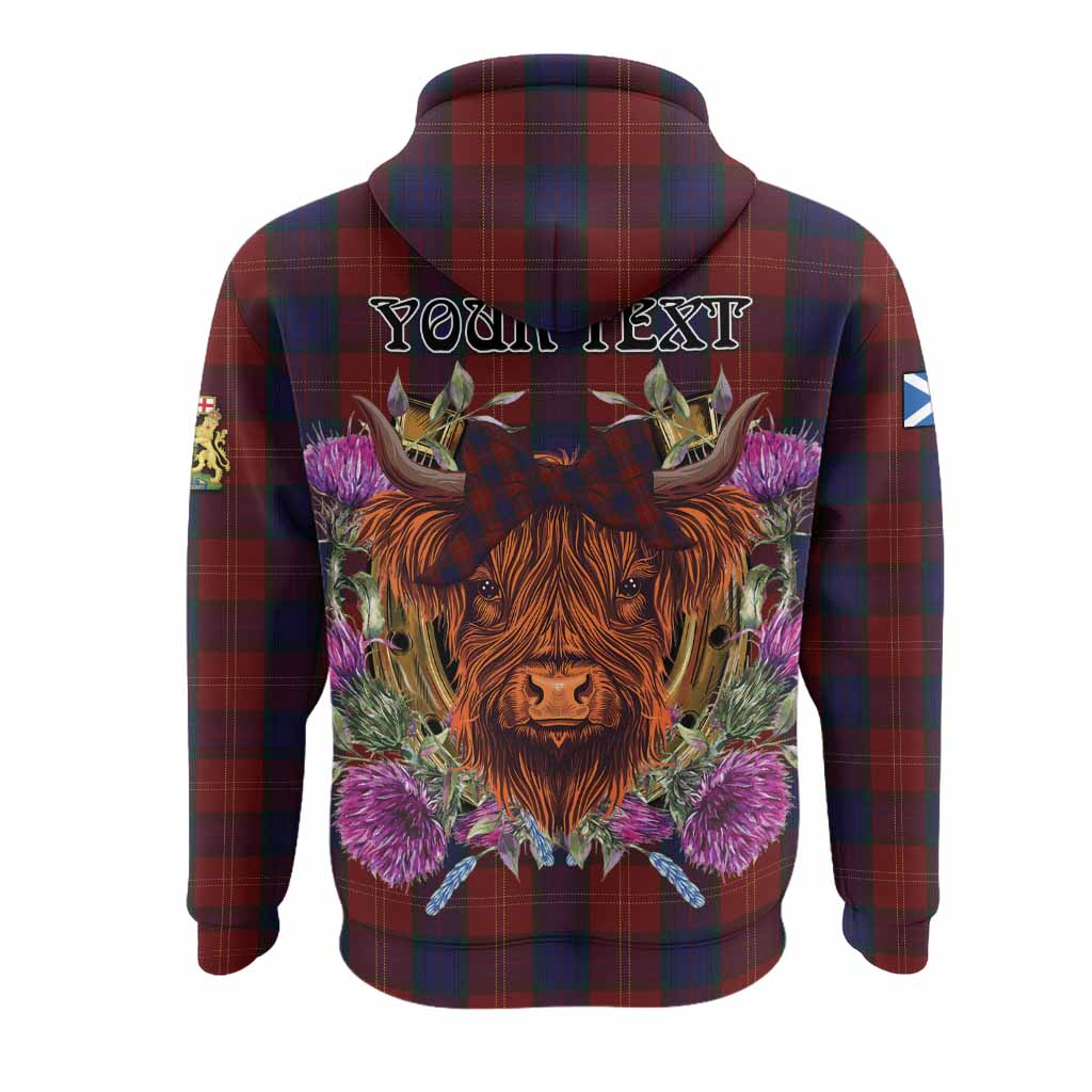 MacEdward (McEdward) Tartan Hoodie Scottish Thistle Heilan Coo