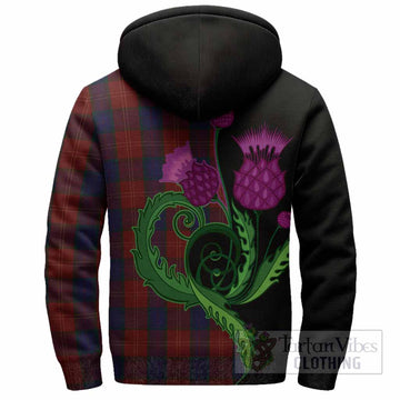 MacEdward (McEdward) Tartan Sherpa Hoodie Traditional Scottish Thistle