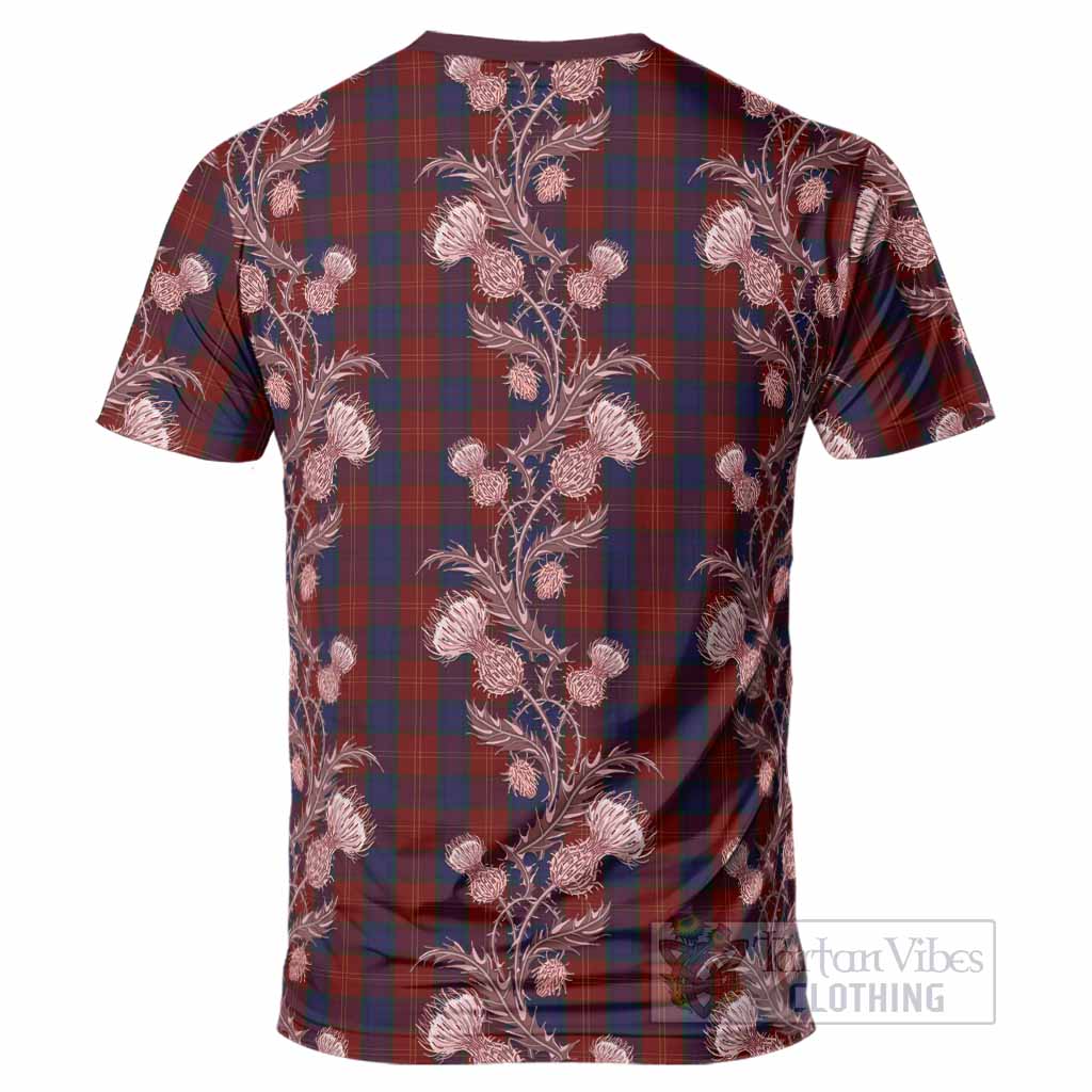 MacEdward (McEdward) Tartan T-Shirt Seamless Scottish Thistle Flowers
