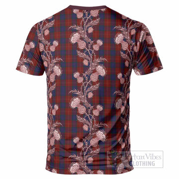 MacEdward (McEdward) Tartan T-Shirt Seamless Scottish Thistle Flowers