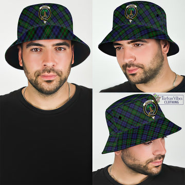 MacEwan (MacEwen) Tartan Bucket Hat with Family Crest
