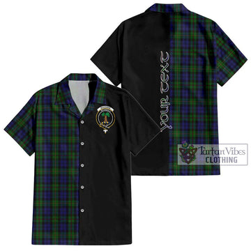 MacEwan (MacEwen) Tartan Hawaiian Shirt with Family Crest and Half Of Me Style