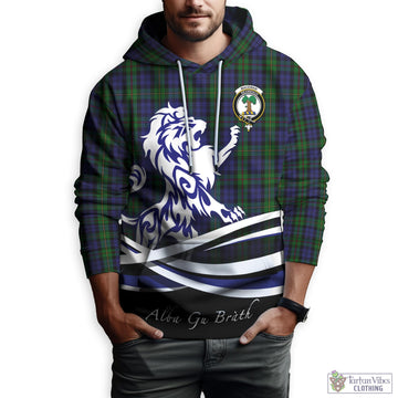 MacEwan Tartan Hoodie with Alba Gu Brath Regal Lion Emblem