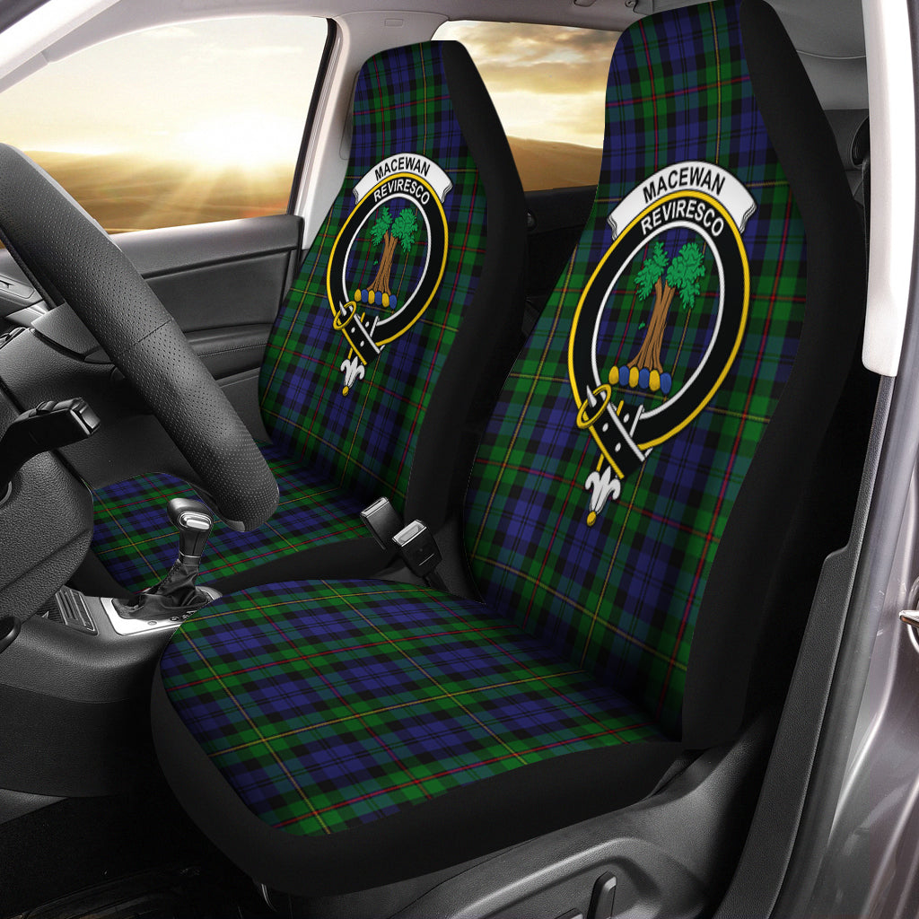 MacEwan Tartan Car Seat Cover with Family Crest One Size - Tartanvibesclothing