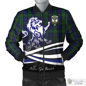 MacEwan (MacEwen) Tartan Bomber Jacket with Alba Gu Brath Regal Lion Emblem