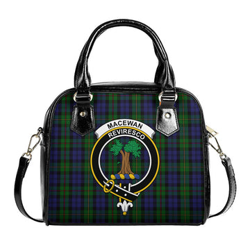 MacEwan Tartan Shoulder Handbags with Family Crest