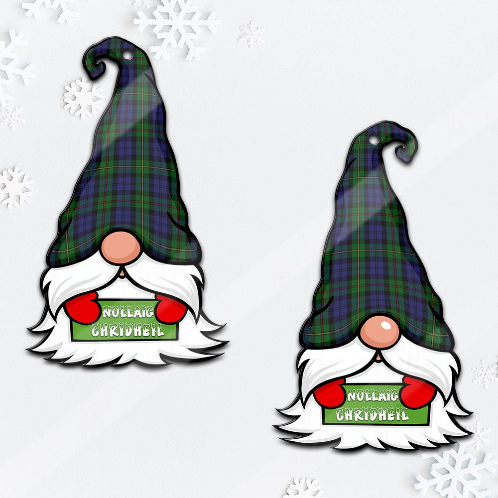 MacEwan (MacEwen) Gnome Christmas Ornament with His Tartan Christmas Hat - Tartan Vibes Clothing