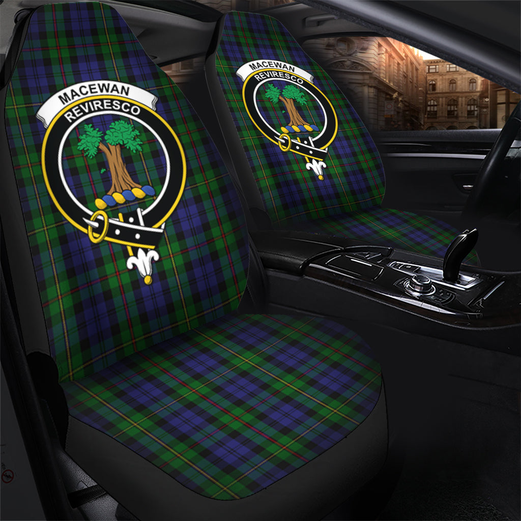 MacEwan Tartan Car Seat Cover with Family Crest - Tartanvibesclothing