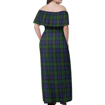 MacEwan (MacEwen) Tartan Off Shoulder Long Dress