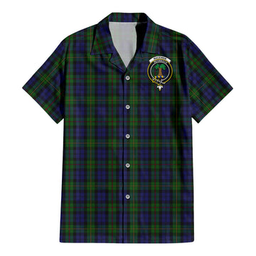 MacEwan (MacEwen) Tartan Hawaiian Shirt with Family Crest