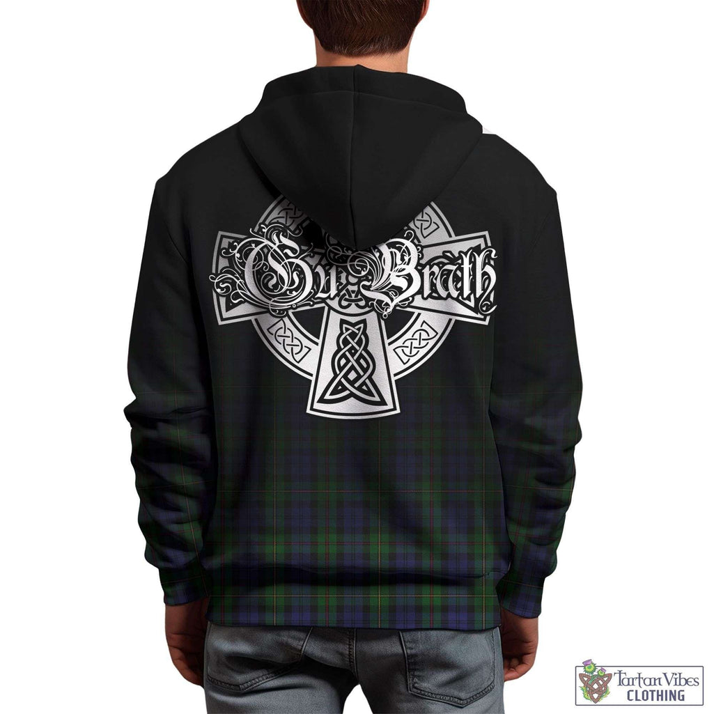 Tartan Vibes Clothing MacEwan Tartan Hoodie Featuring Alba Gu Brath Family Crest Celtic Inspired