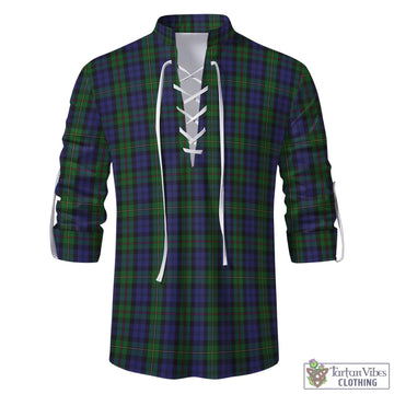 MacEwan Tartan Men's Scottish Traditional Jacobite Ghillie Kilt Shirt