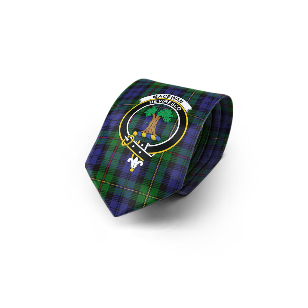 MacEwan (MacEwen) Tartan Classic Necktie with Family Crest - Tartan Vibes Clothing