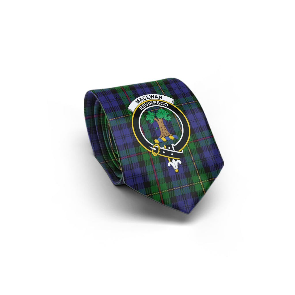 MacEwan (MacEwen) Tartan Classic Necktie with Family Crest - Tartan Vibes Clothing