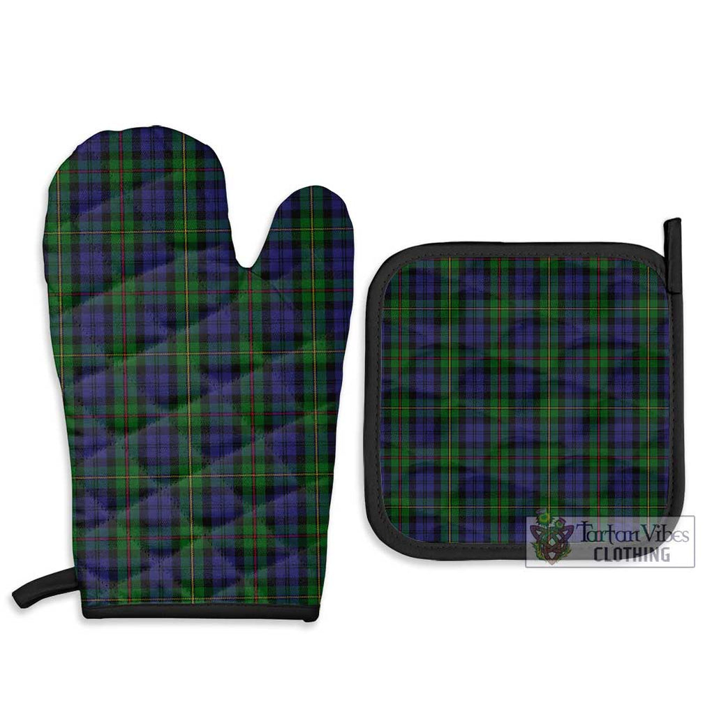 MacEwan (MacEwen) Tartan Combo Oven Mitt & Pot-Holder Combo 1 Oven Mitt & 2 Pot-Holder Black - Tartan Vibes Clothing