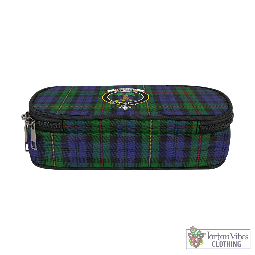 Tartan Vibes Clothing MacEwan Tartan Pen and Pencil Case with Family Crest