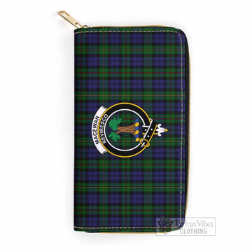 MacEwan (MacEwen) Tartan Women's Leather Wallet with Family Crest