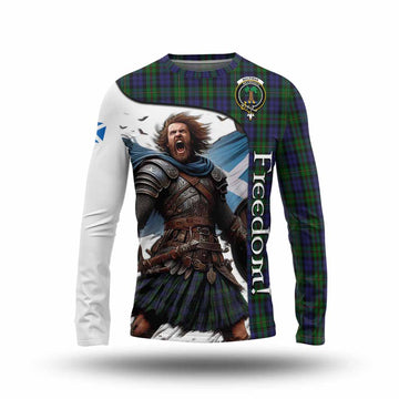 Tartan Vibes Clothing MacEwan (MacEwen) Crest Tartan Long Sleeve T-Shirt Inspired by the Freedom of Scottish Warrior