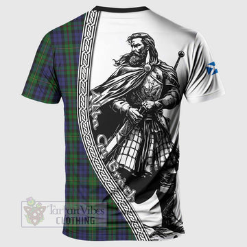 Tartan Vibes Clothing MacEwan (MacEwen) Tartan Clan Crest T-Shirt with Highlander Warrior Celtic Style