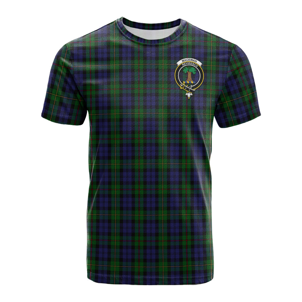MacEwan-MacEwen Tartan T-Shirt with Family Crest - Tartan Vibes Clothing