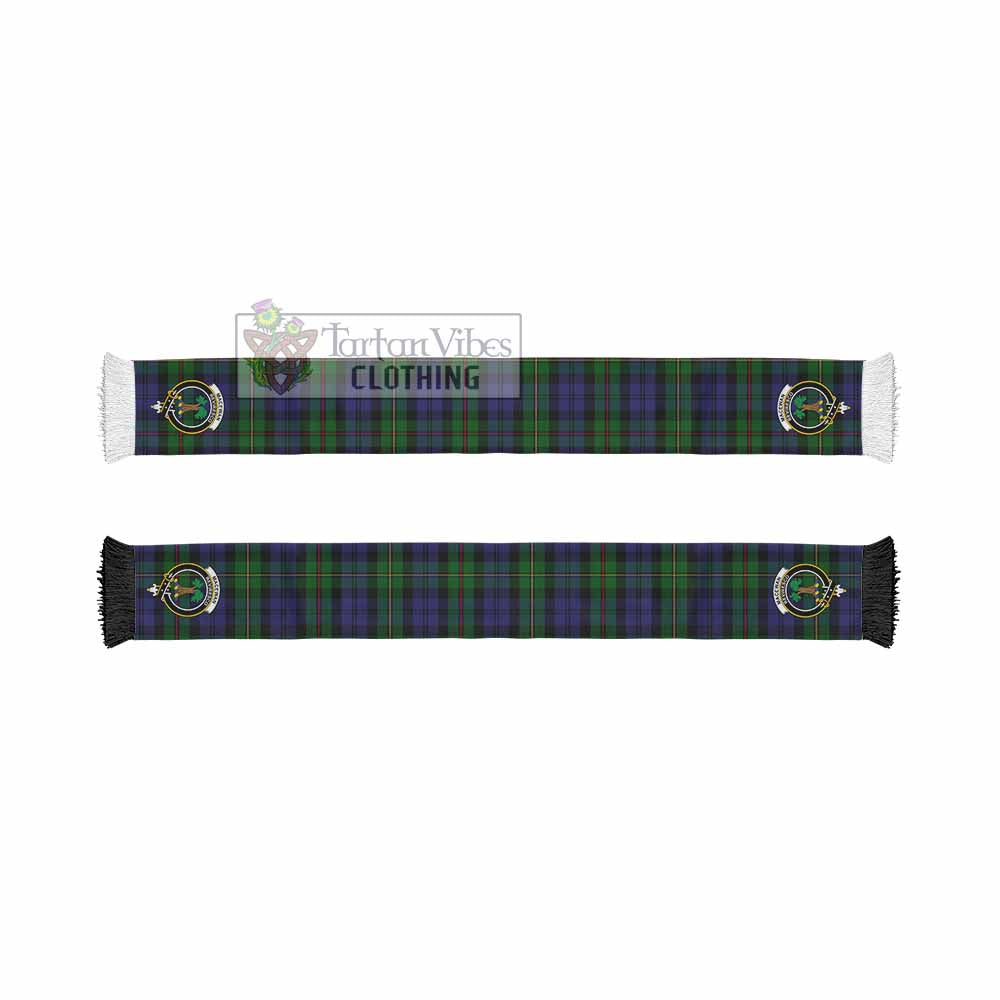 Tartan Vibes Clothing MacEwan (MacEwen) Tartan Ruffneck Scarf with Family Crest