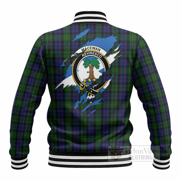 MacEwan (MacEwen) Clan Crest In Me Tartan Baseball Jacket Scotland Flag Style