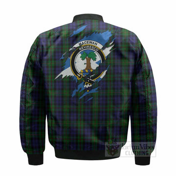 MacEwan (MacEwen) Clan Crest In Me Tartan Bomber Jacket Scotland Flag Style