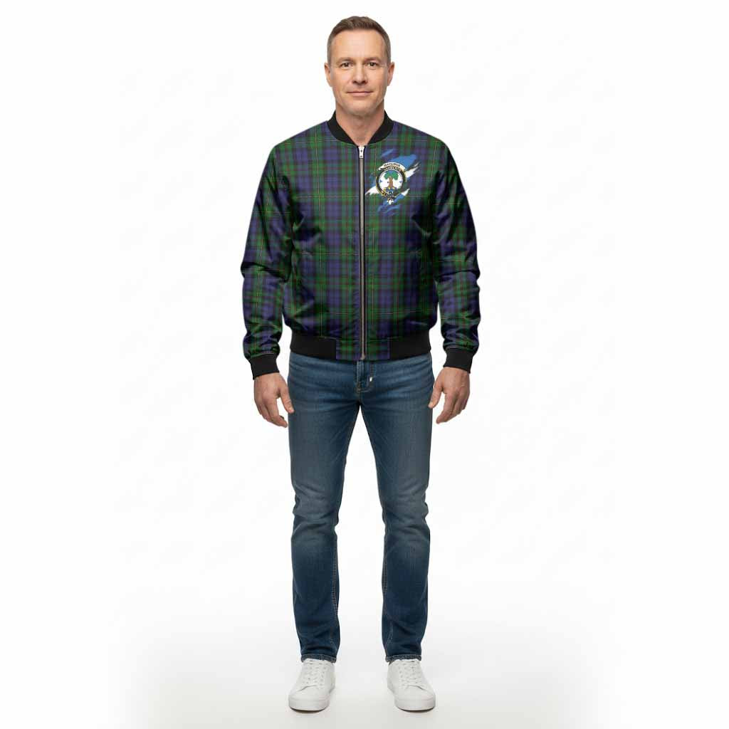 MacEwan (MacEwen) Clan Crest In Me Tartan Bomber Jacket Scotland Flag Style