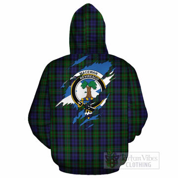 MacEwan (MacEwen) Clan Crest In Me Tartan Cotton Hoodie Scotland Flag Style
