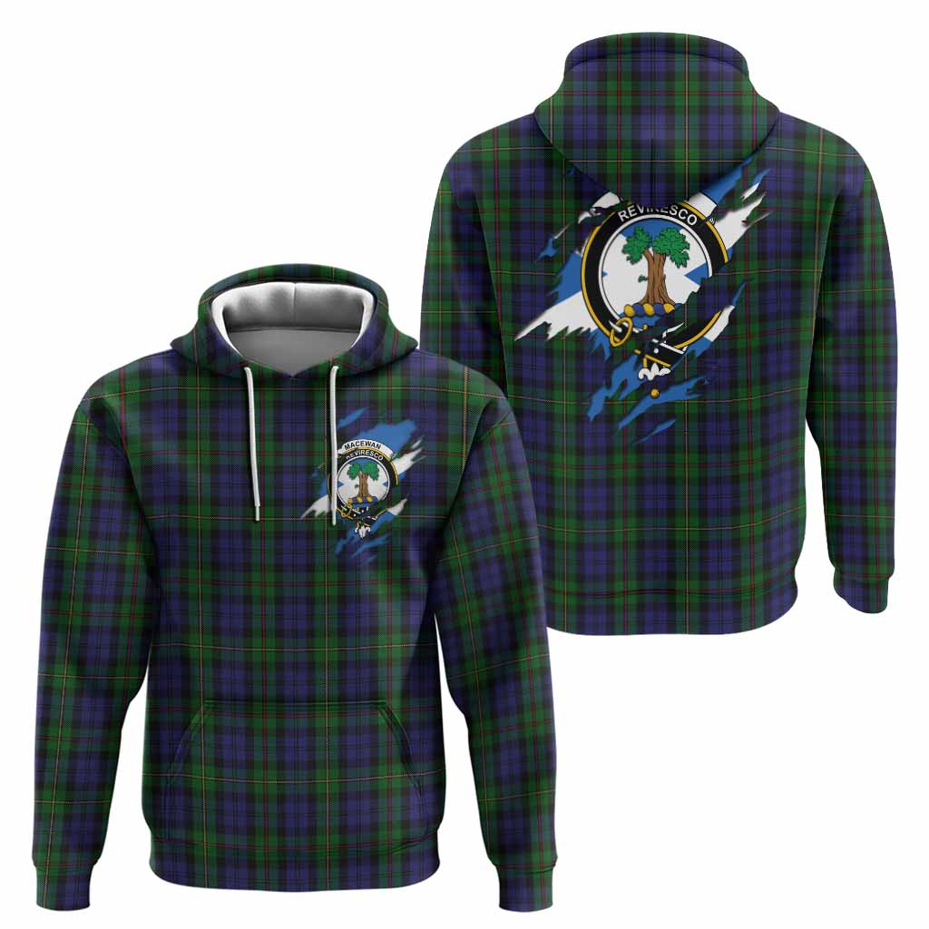 MacEwan (MacEwen) Clan Crest In Me Tartan Hoodie Scotland Flag Style