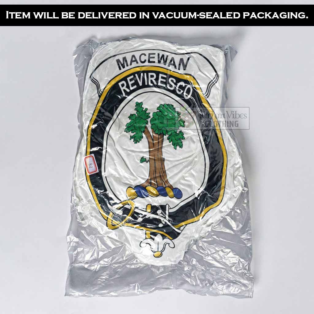 MacEwan (MacEwen) Clan Crest Shaped Throw Pillow, Scottish Clan Badge Decorative Pillow