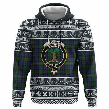MacEwan (MacEwen) Clan Tartan Christmas Hoodie with Family Crest