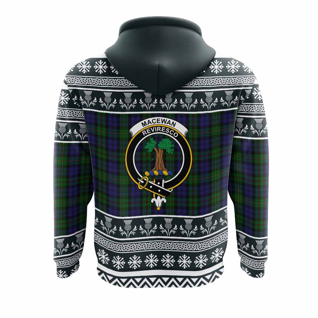 MacEwan (MacEwen) Clan Tartan Christmas Hoodie with Family Crest - Tartan Vibes Clothing