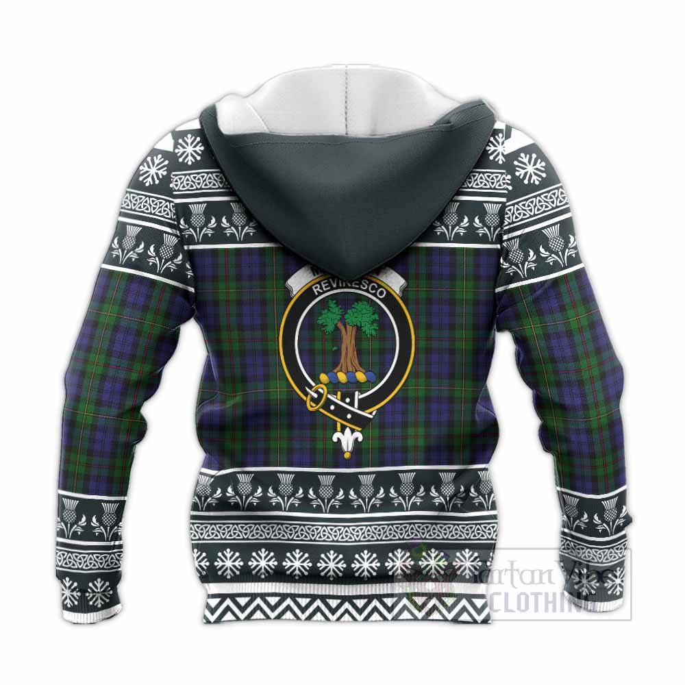 MacEwan (MacEwen) Clan Tartan Christmas Knitted Hoodie with Family Crest - Tartan Vibes Clothing