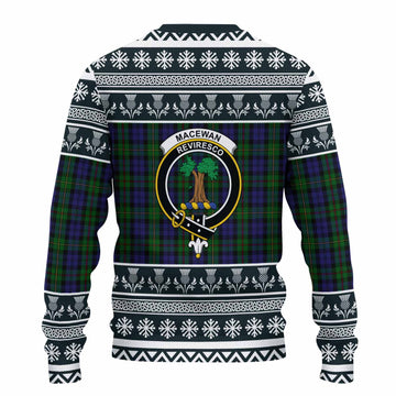 MacEwan (MacEwen) Clan Tartan Christmas Ugly Sweater with Family Crest - Tartan Vibes Clothing
