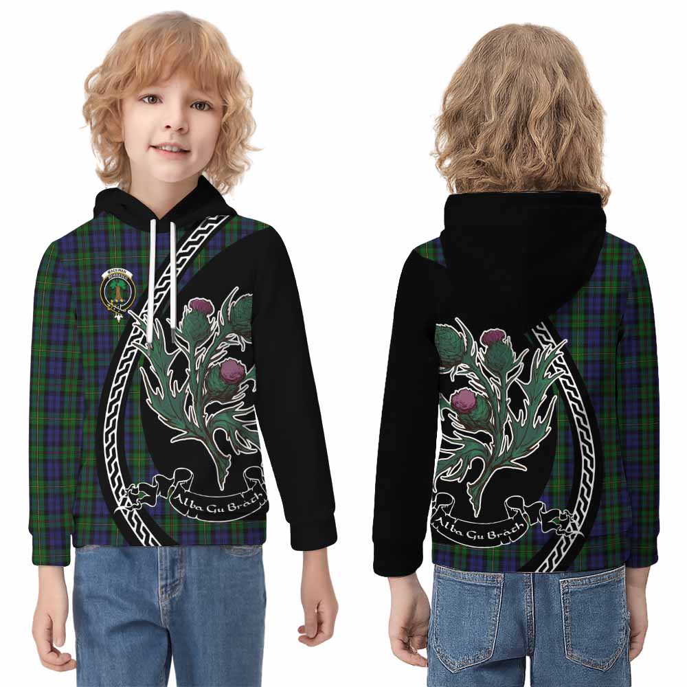MacEwan (MacEwen) Family Crest Tartan Kid Hoodie Alba Thistle Inspired - Tartan Vibes Clothing