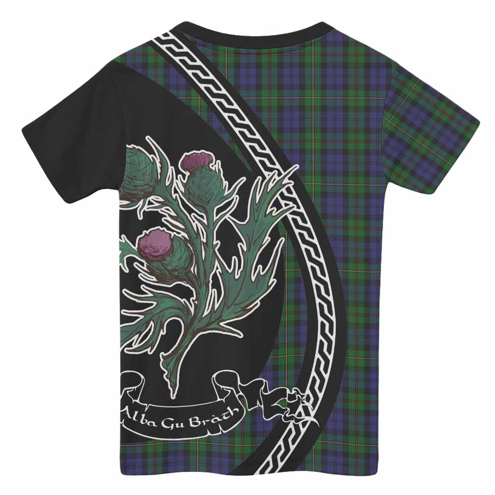 MacEwan (MacEwen) Family Crest Tartan Kid T-shirt Alba Thistle Inspired - Tartan Vibes Clothing