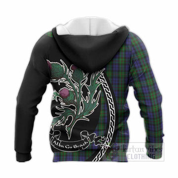MacEwan (MacEwen) Family Crest Tartan Knitted Hoodie Alba Thistle Inspired