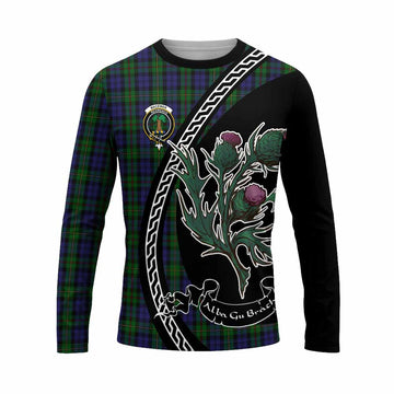 MacEwan (MacEwen) Family Crest Tartan Long Sleeve T-Shirt Alba Thistle Inspired - Tartan Vibes Clothing