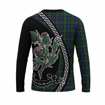MacEwan (MacEwen) Family Crest Tartan Long Sleeve T-Shirt Alba Thistle Inspired - Tartan Vibes Clothing