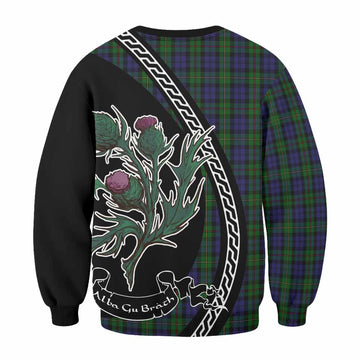 MacEwan (MacEwen) Family Crest Tartan Sweatshirt Alba Thistle Inspired