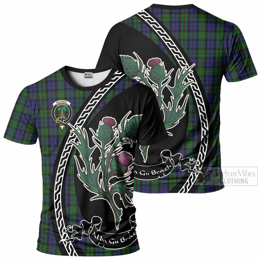 MacEwan (MacEwen) Family Crest Tartan T-Shirt Alba Thistle Inspired - Tartan Vibes Clothing
