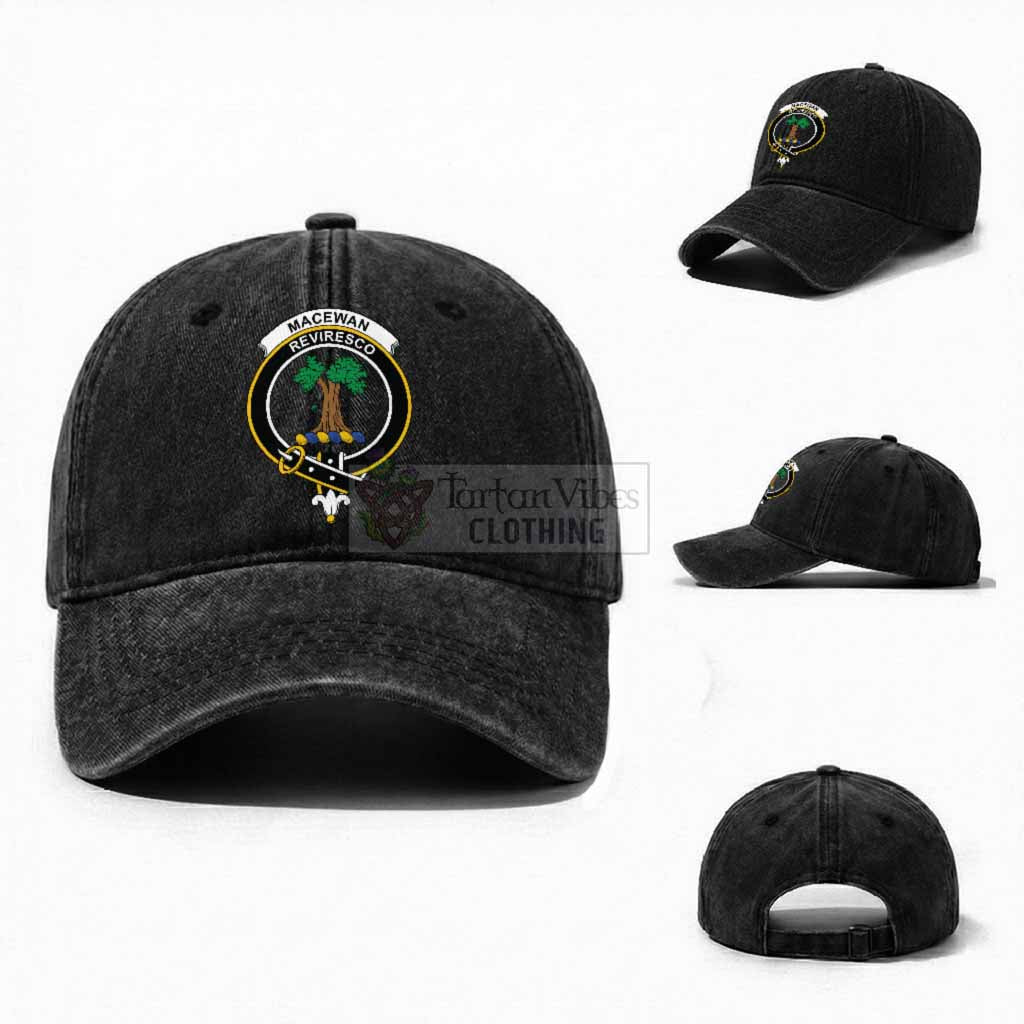 MacEwan (MacEwen) Scottish Clan Crest Washed Baseball Cap