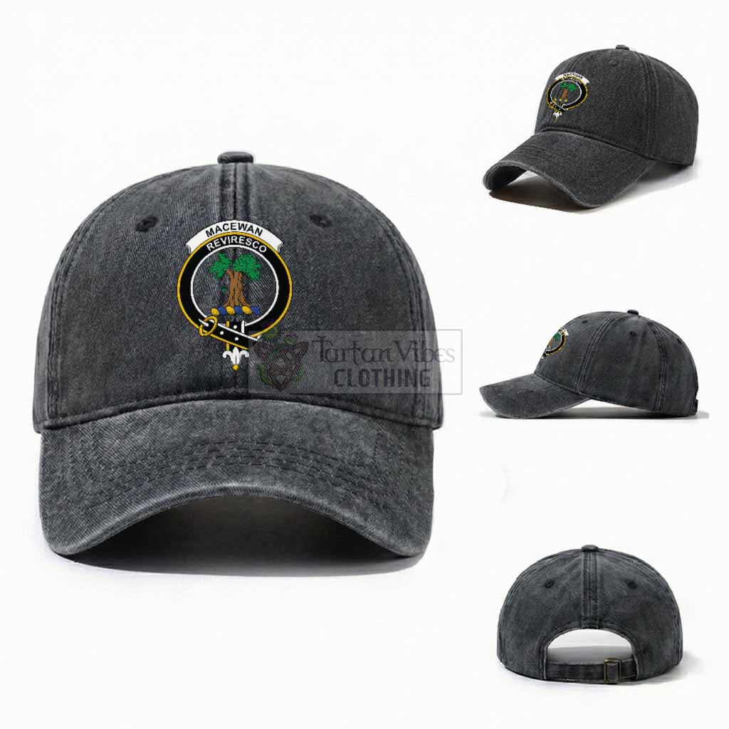 MacEwan (MacEwen) Scottish Clan Crest Washed Baseball Cap