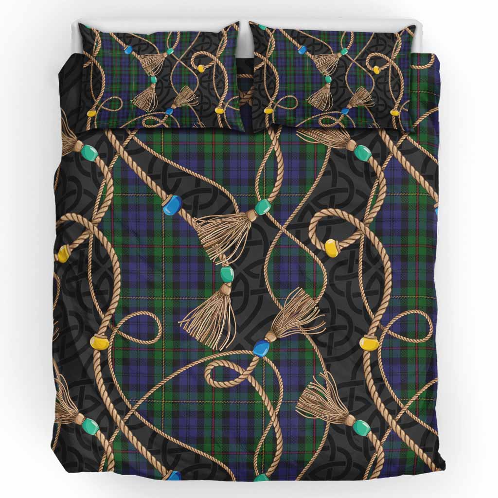 MacEwan (MacEwen) Scottish Tartan Twisted Ropes Stylized Bedding Set UK Bedding Set UK King 91*87 inch - Tartan Vibes Clothing