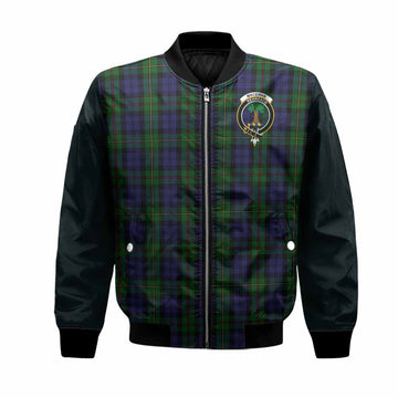MacEwan (MacEwen) Tartan Accent Bomber Jacket with Family Crest