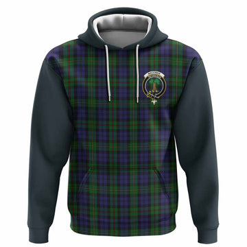 MacEwan (MacEwen) Tartan Accent Hoodie with Family Crest